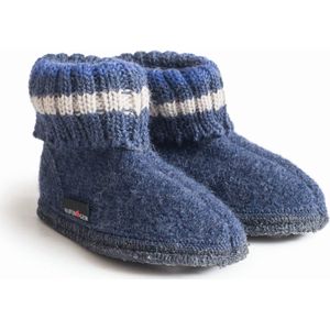 Haflinger pantoffels Paul | blauw | antislip | maat 40