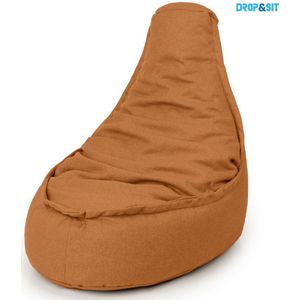 Drop & Sit Zitzak - Zitzak Stoel Volwassenen - 95 x 75 cm - Beanbag Oranje - Waterafstotend - Voor Binnen en Buiten - 100% Gerecycled Plastic