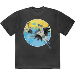 DC Comics Batman - Bat Leap Heren T-shirt - 2XL - Zwart