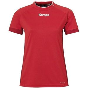 Kempa Prime Shirt Dames Rood-Chili Rood Maat XS