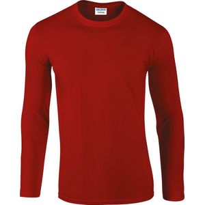 Gildan Softstyle® Euro Fit Adult Long Sleeve T-shirt GI64400 - Red - XXL