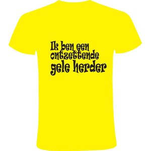 Gele Herder t-shirt | Grappig | Geil | Geile | Seks | Humor | Unisex Shirt