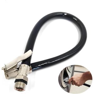 Bandenvulslang - Flexibele rubberen pompverlengslang 37 cm voor motorfietsen en auto's