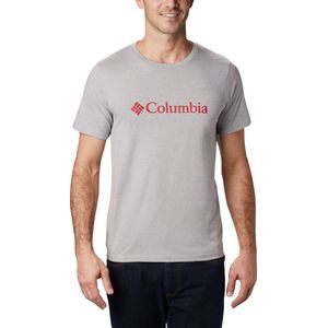 Columbia CSC Basic Logo™ Short Sleeve T-Shirt - Shirt Heren - T-Shirt Korte Mouwen - Grijs - Maat L