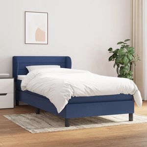 The Living Store boxspringbed - Massage - Bed - 193 x 93 x 78/88 cm - Blauw