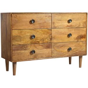 by Mooss - Wandmeubel - Commode - Bruin - Hout - Retro - Vintage - Mid-Century - Lades - Kast