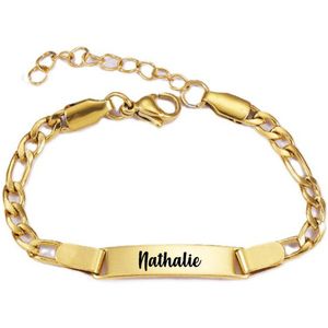Baby/Kinder Armbandje Met Naam | Goud | RVS | Nathalie