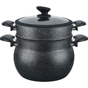 Cheffinger Couscous Pot - 26cm - 12L - Zwart