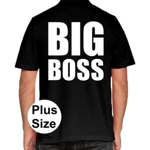 BIG Boss grote maten poloshirt zwart voor heren - Plus size BIG Boss polo t-shirt XXXL