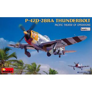 1:48 MiniArt 48022 P-47D-28RA Thunderbolt Vliegtuig - Pacific Theater of Operations - Basic Kit Plastic Modelbouwpakket