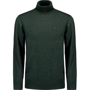 No Excess Mannen Col Pullover Donkergroen S