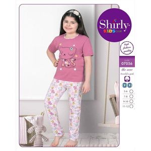 Meisjes Pyjama - Pyjamaset - Katoen - Katje - Shirly 7056 _ 7-8 jaar