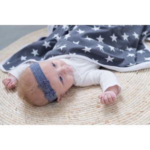 Wallabiezzz Baby deken - Wiegdeken - Omslagdoek Baby - Sterren - 75x90cm