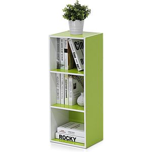 boekenplank, kunstzinnige moderne boekenkast, boekenrek, opbergrek planken boekenhouder organizer voor boeken ,23.6D x 30.5W x 80H centimetres