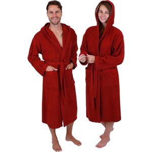 Katoenen badjas met capuchon voor mannen en vrouwen, sauna badjas, lange badjas, sauna gewaad.