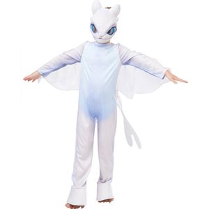 Rubies - Hoe tem je een draak Kostuum - Light Fury Kostuum Kind - Blauw, Wit / Beige - Maat 104 - Carnavalskleding - Verkleedkleding