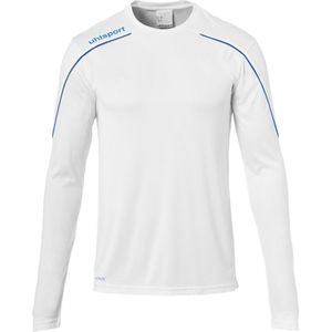 Uhlsport Stream 22 Voetbalshirt Lange Mouw Kinderen - Wit / Royal | Maat: 152