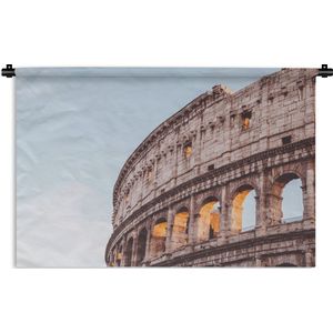 Wandkleed Minimalistisch - Colosseum in Rome Wandkleed katoen 90x60 cm - Wandtapijt met foto
