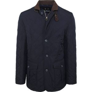 Barbour Jas Quilted Lutz Donkerblauw - Maat L - Heren - Gewatteerde jas