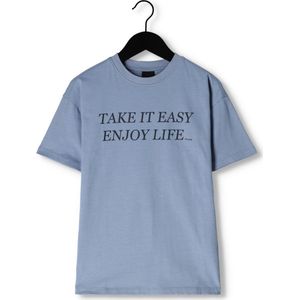 Nik & Nik Take It Easy T-shirt Polo's & T-shirts Jongens - Polo shirt - Blauw - Maat 128