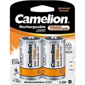 Camelion Mono D 7000mAh NiMH-batterij - 2 stuks