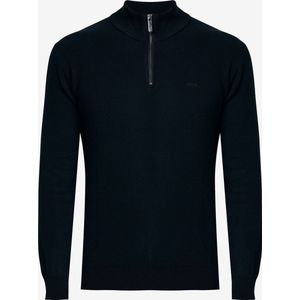 Mexx Half Zip Sweater - Mannen - Zwart - Maat Xxl