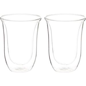 Geïsoleerde latte macchiato-glas set van 2 - Transparant - DELONGH 5513214611 latte macchiato glazen