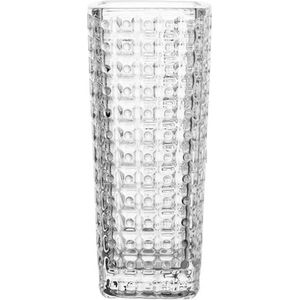 Gerimport Bloemenvaasje - voor kleine stelen/boeketten - helder glas - D6 x H15 cm