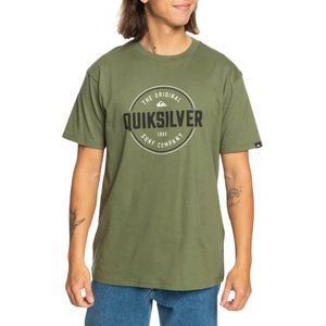 Quiksilver Circle Up Heren T-shirt Eqyzt07680-gph0 - Kleur Groen - Maat S