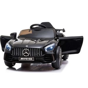 Mercedes GTR AMG - Elektrische kinderauto - met afstandsbediening - 2x25W - zwart