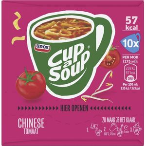 Unox Cup-a-Soup Chinese Tomaat - 60 x 175 ml - Voordeelverpakking