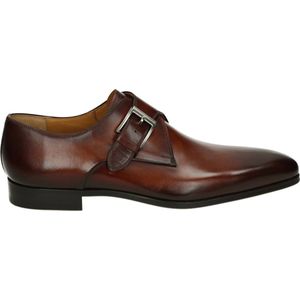 Magnanni 23040 - GespschoenenHeren veterschoenNette herenschoenen - Kleur: Cognac - Maat: 42