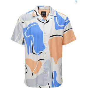 overhemd heren korte mouwen- festival shirt- Onsdab- Only & Sons- marina- print- Maat L