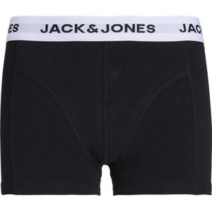 Jack & Jones Junior Zwarte Kinder Boxershorts Jongens JACBASIC 3-Pack Zwart - Maat 140