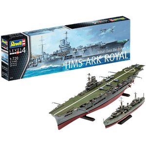 1:720 Revell 05149 HMS Ark Royal & Tribal Class Destroyer Plastic Modelbouwpakket
