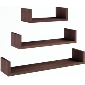 Hangplank EX3 LARGE wengé set van 3 planken
