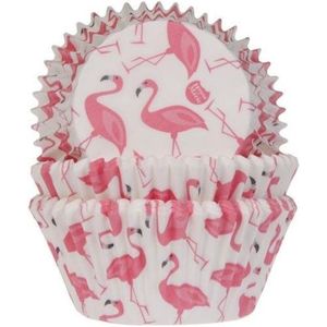 House of Marie Cupcake Vormpjes - Baking Cups - Flamingo - pk/50
