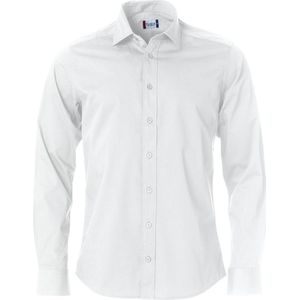 Clique Luxe modern Overhemd Clark maat 3XL kleur Wit