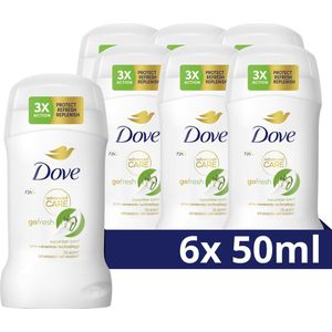 Dove Advanced Care Go Fresh Anti-Transpirant Deodorant Stick - Cucumber - verbeterde formule met Pro-Ceramide technologie - 6 x 50 ml