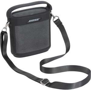 Siliconen Case geschikt voor Bose Soundlink Color II - Bluetooth speaker - Zwart