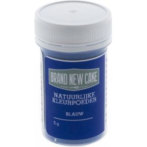 BrandNewCake® Natuurlijke Kleurpoeder Blauw 5gr - Eetbare Voedingskleurstof - Kleurstof Bakken