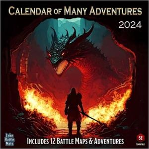 Loke BattleMats Calendar of Many Adventures 2024