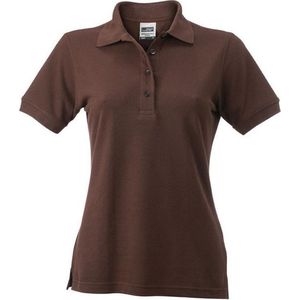 James and Nicholson Dames/dames Werkkleding Poloshirt (Bruin)