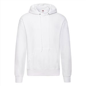 Fruit of the Loom - Classic Hoodie - Wit - XXL