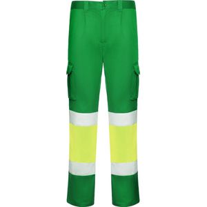 High Visibility Werkbroek 'Daily Stretch' Groen/Fluor Geel merk Roly maat 48