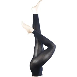 FALKE Cotton Touch dames legging - marine - Maat: L