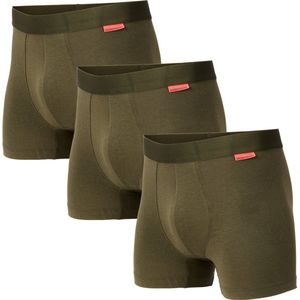 Undiemeister Boxershort multipack - Boxershort heren - Ondergoed - Onderbroek mannen - Gemaakt van Mellowood - Boxer briefs - Highland Moss (Groen) - 3-Pack - XXL