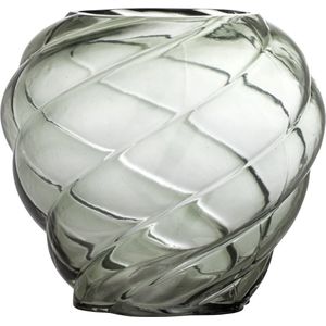 Vaas Leyan groen glas 18cm