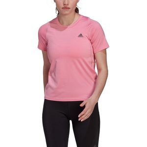 adidas RN Fast PB Shirt Dames - sportshirts - zwart/zwart - Vrouwen