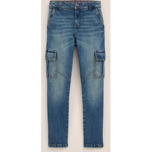 WE Fashion Jongens regular fit jeans met cargozakken